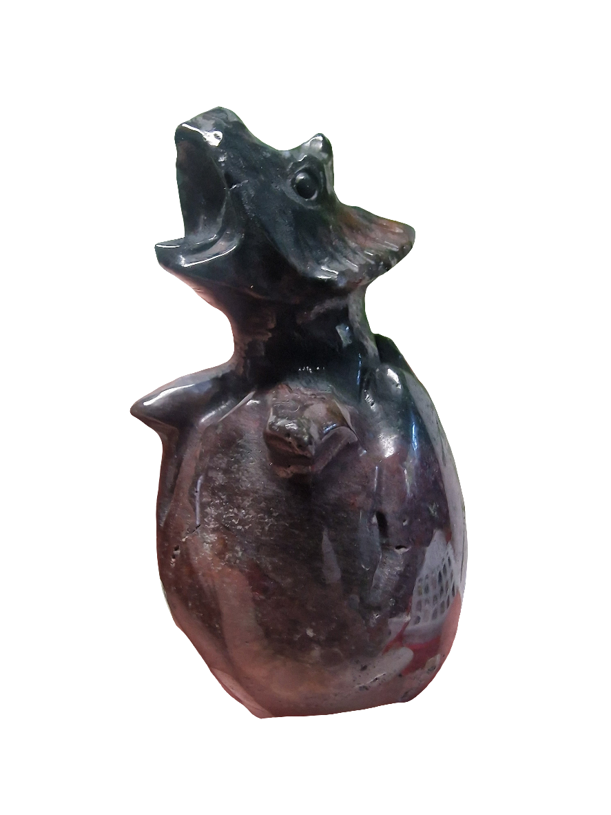 Dinobaby im Ei Ocean Jaspis