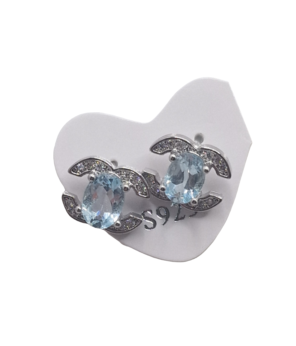 Ohrringe Topas 925 Silber