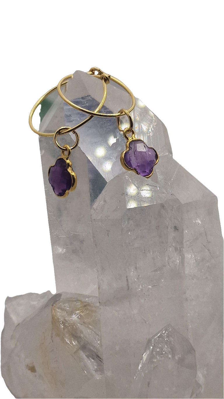 Amethyst Ohrringe gold