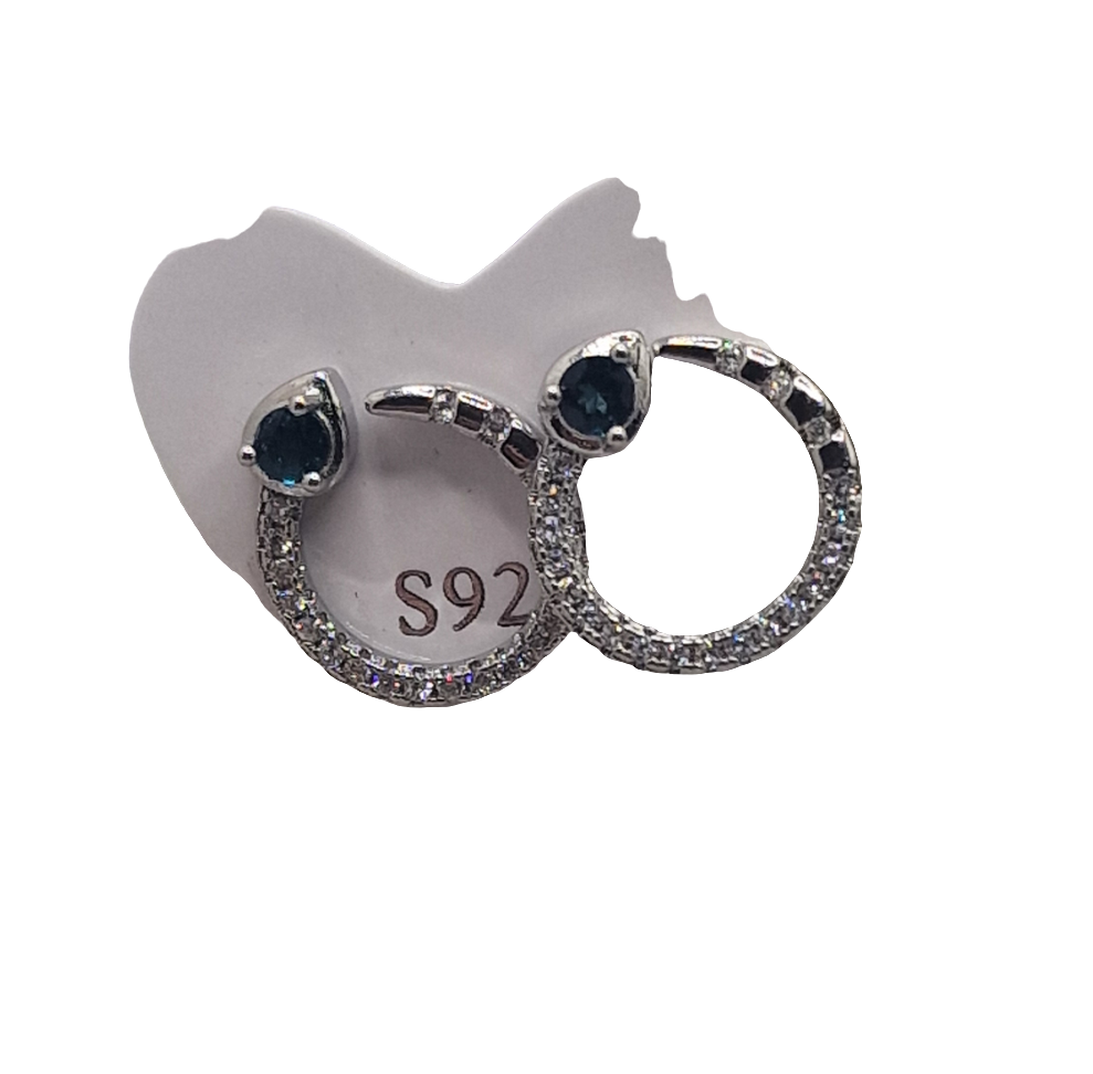 Ohrringe Schlange London Topas 925 Silber