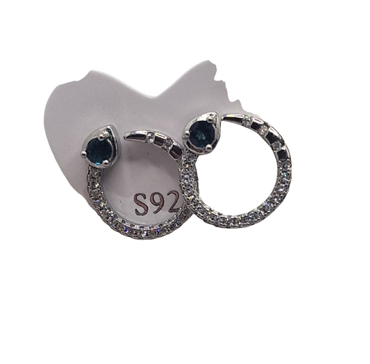 Ohrringe Schlange London Topas 925 Silber
