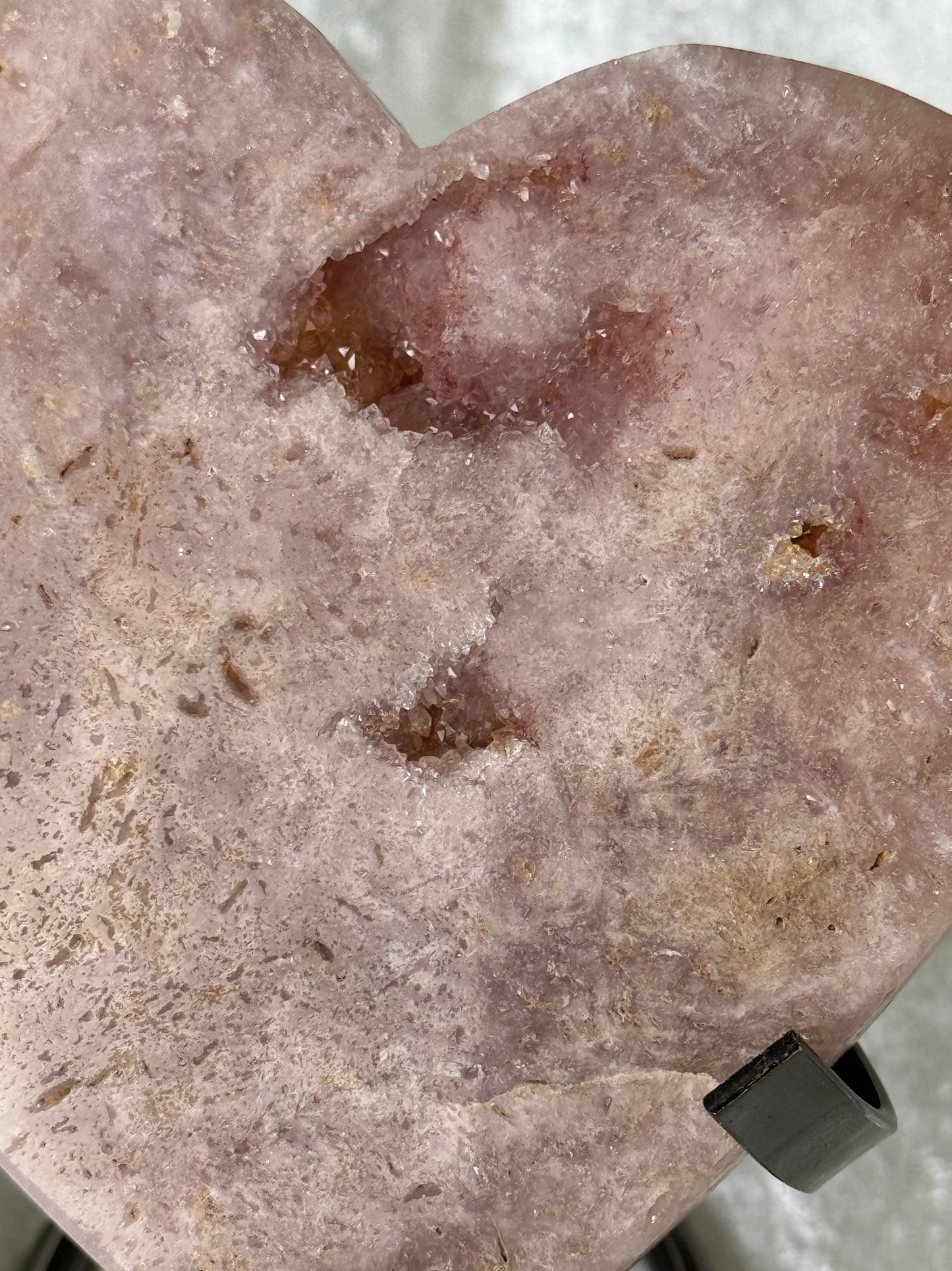 Pinker Amethyst Herz GROẞ