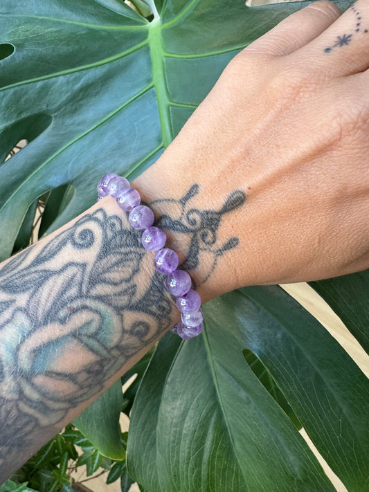 Chevron Amethyst Armband