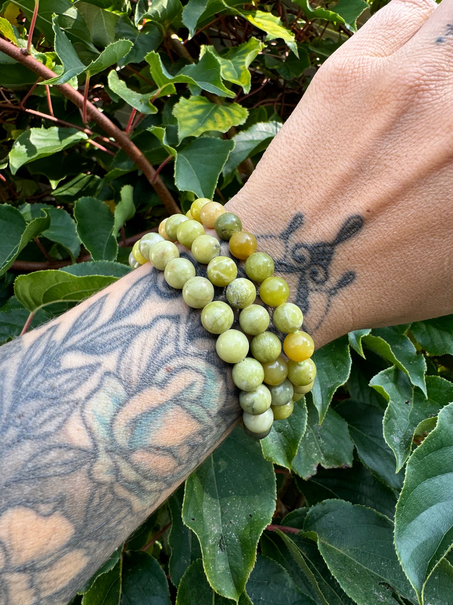 Jade hellgrün Armband 8mm