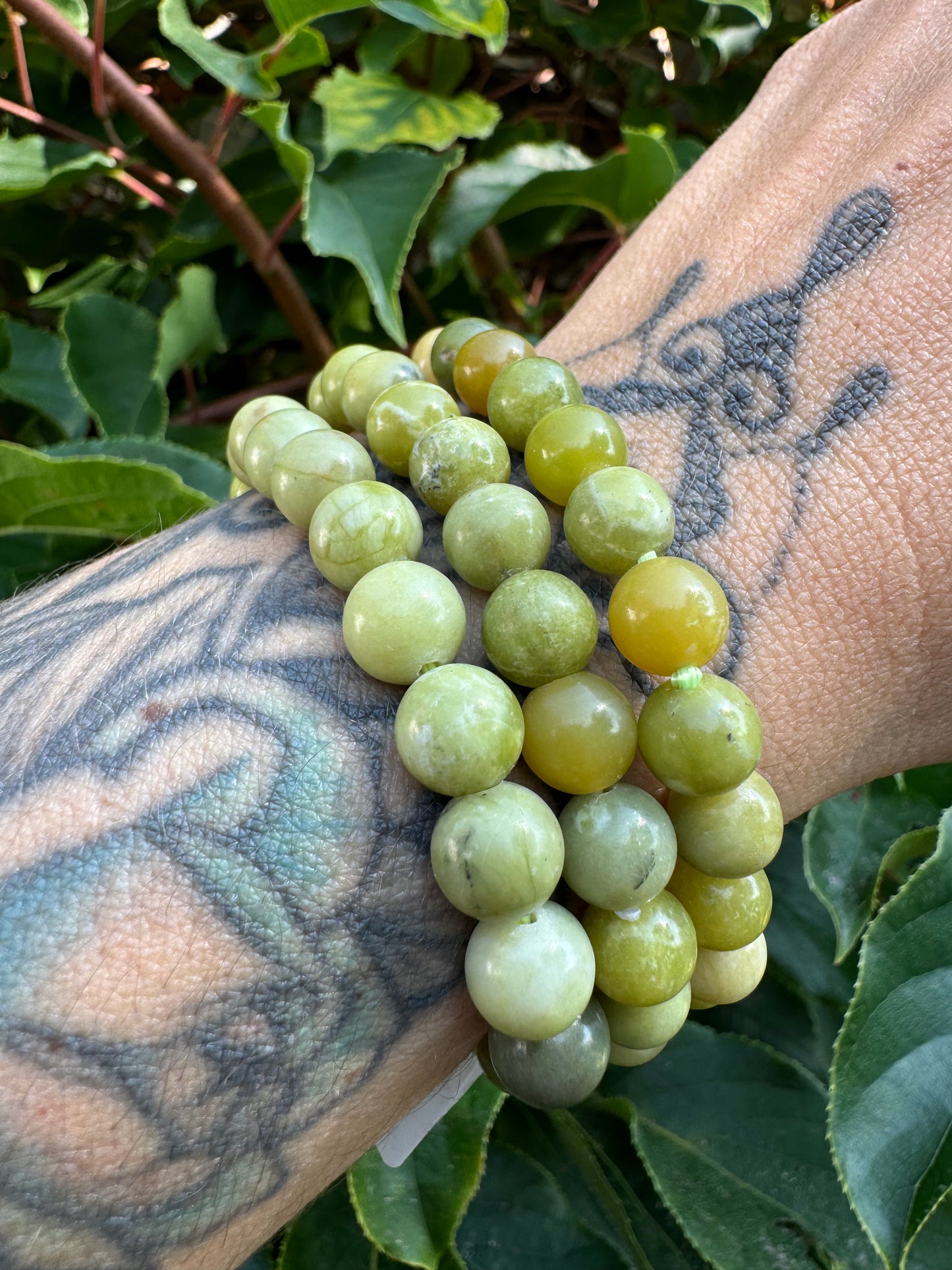 Jade hellgrün Armband 8mm