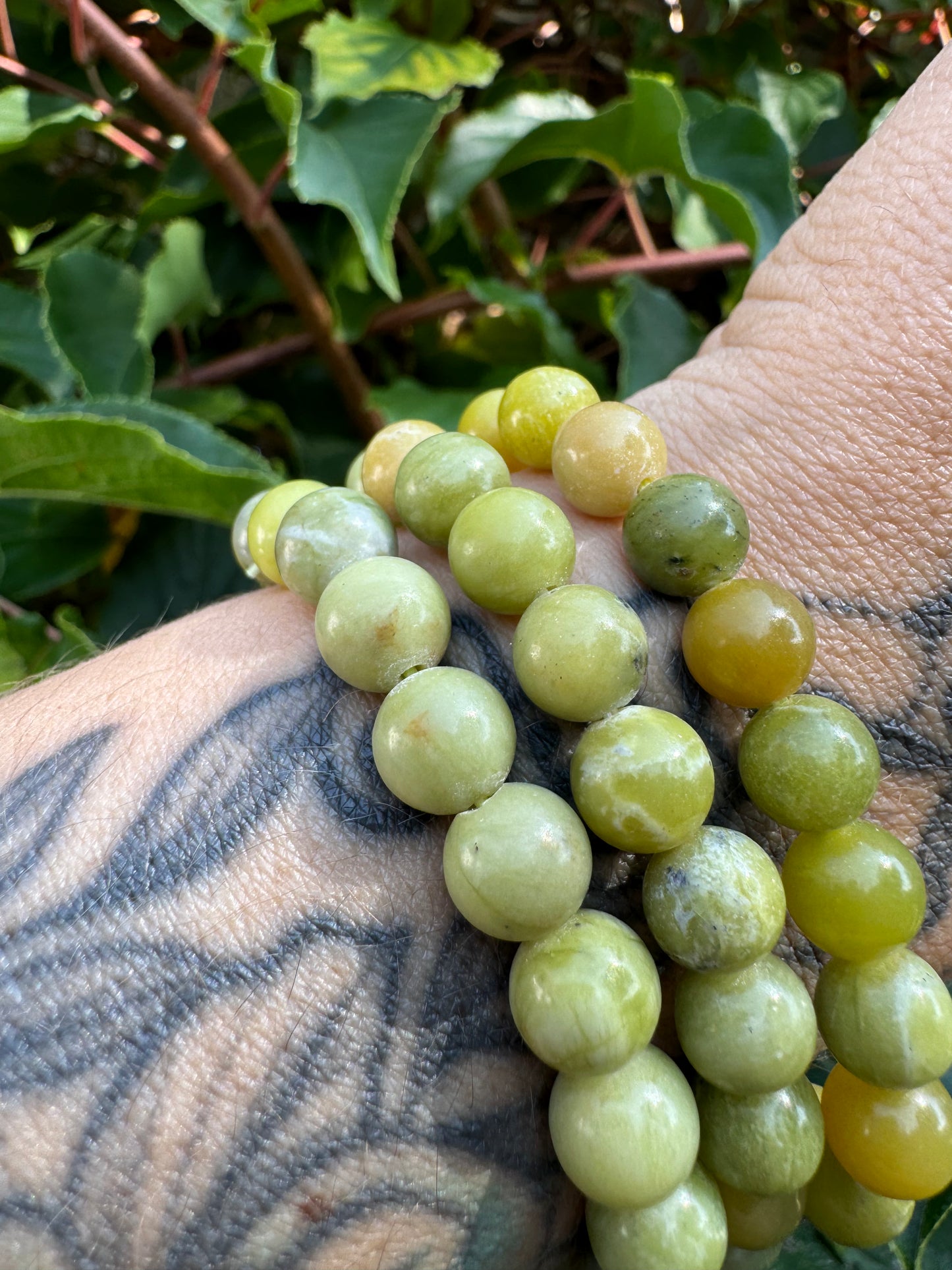 Jade hellgrün Armband 8mm