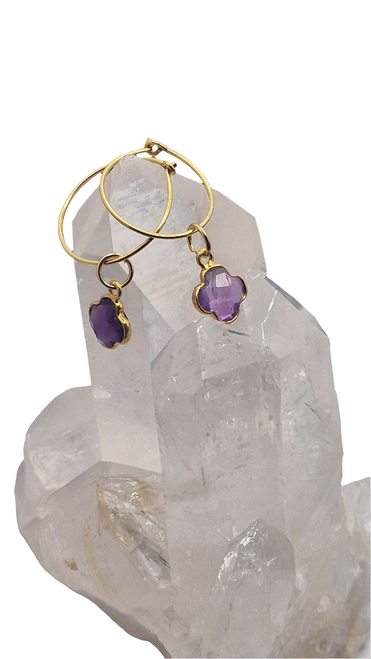 Amethyst Ohrringe gold