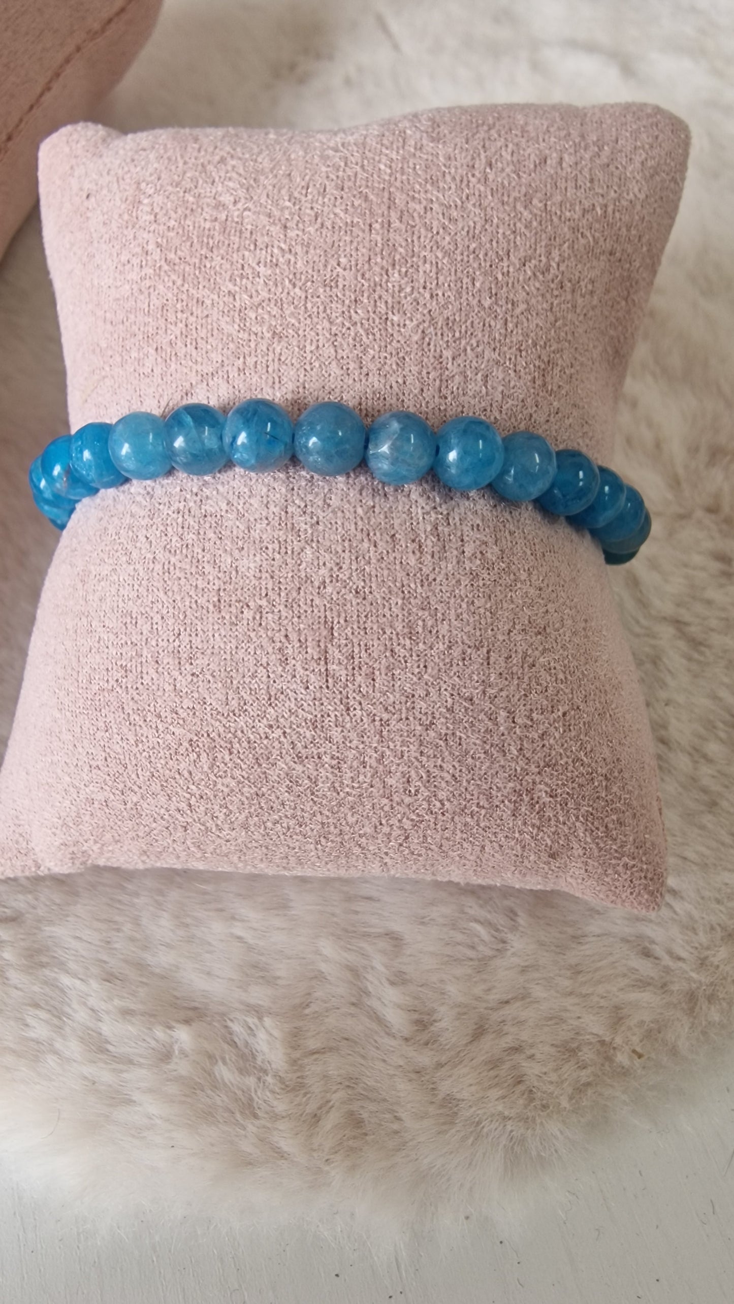 Apatit Armband Blau