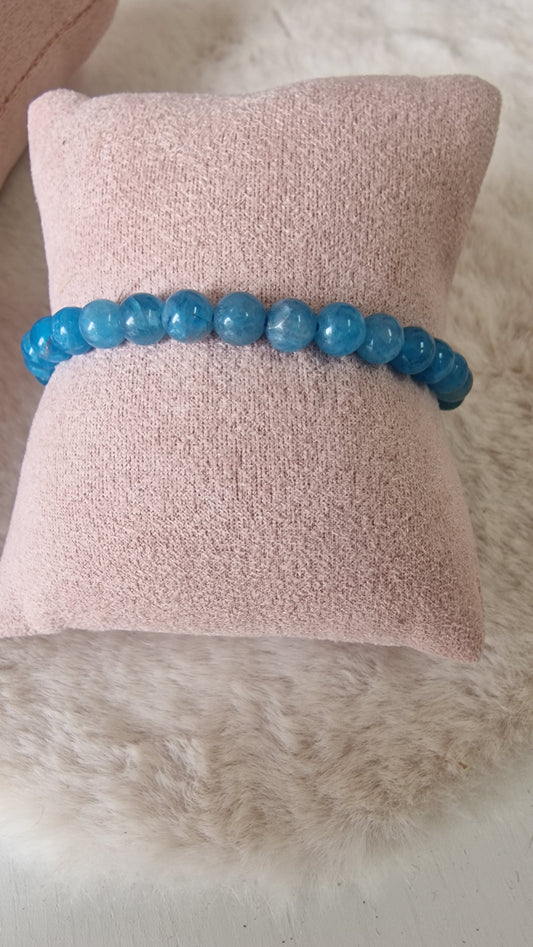 Apatit Armband Blau