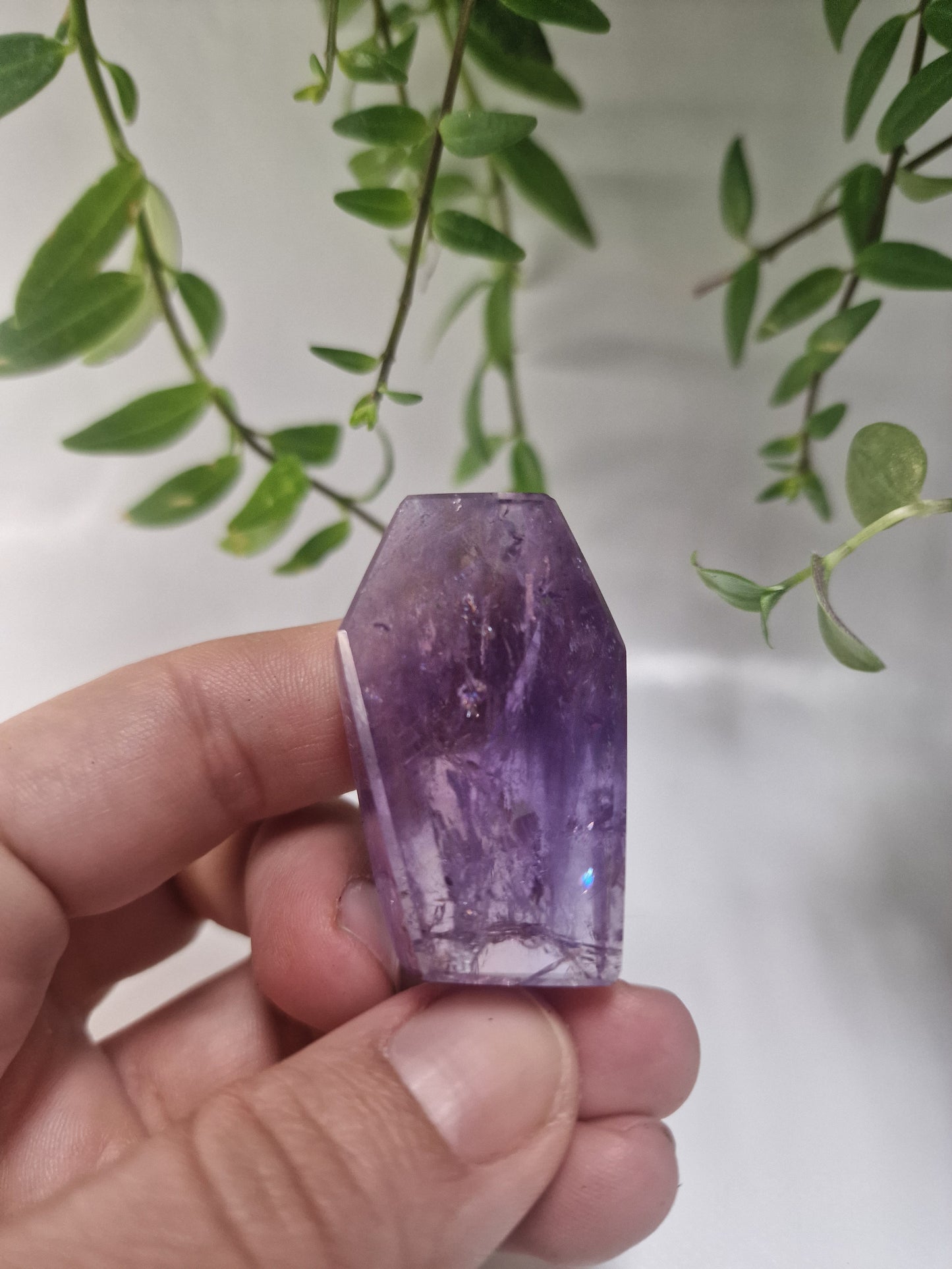 Amethyst Spitzen / Points mit sehr vielen Regenbögen