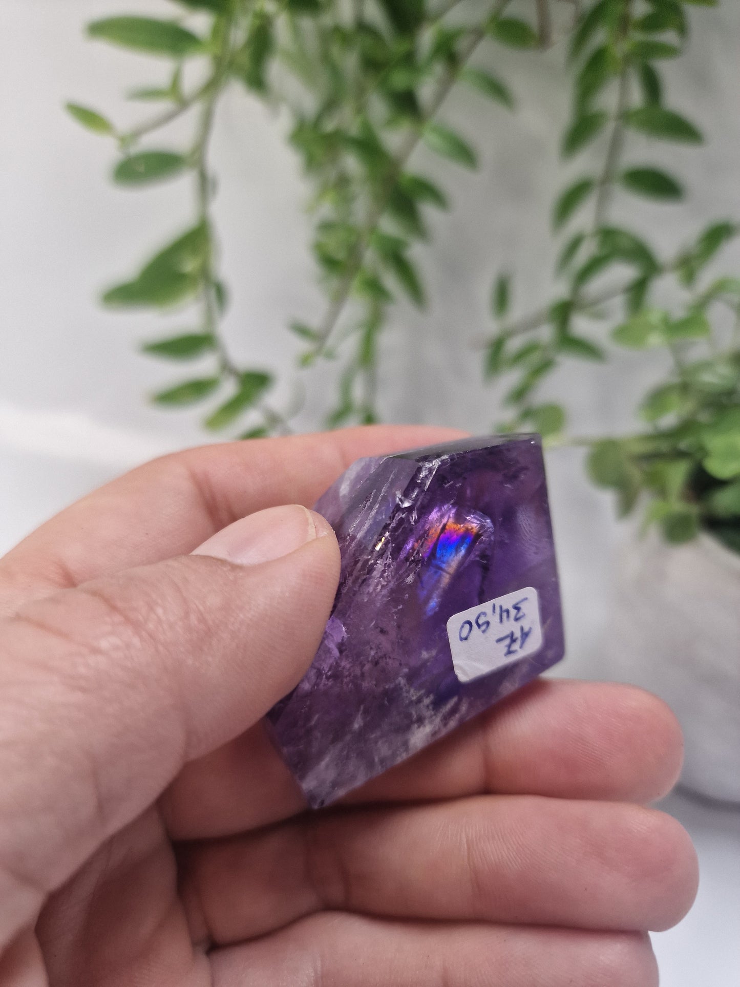 Amethyst Spitzen / Points mit sehr vielen Regenbögen